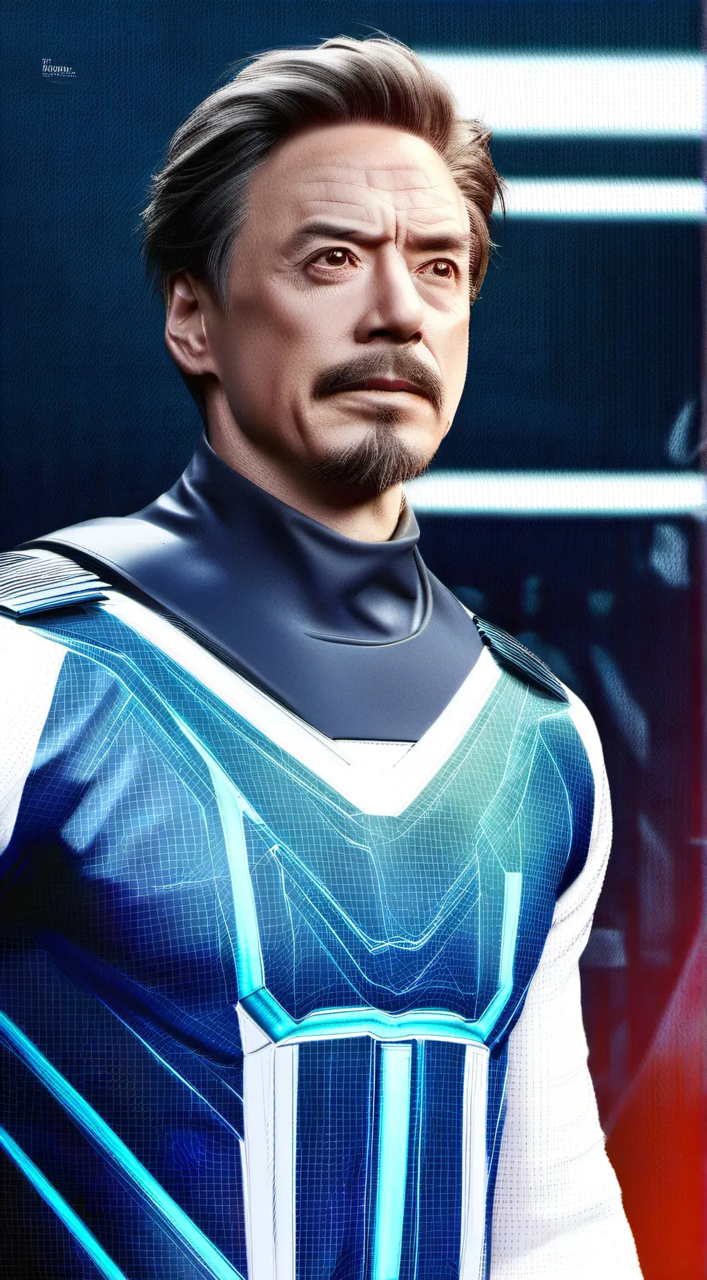 ai character: Tony stark N Peter background