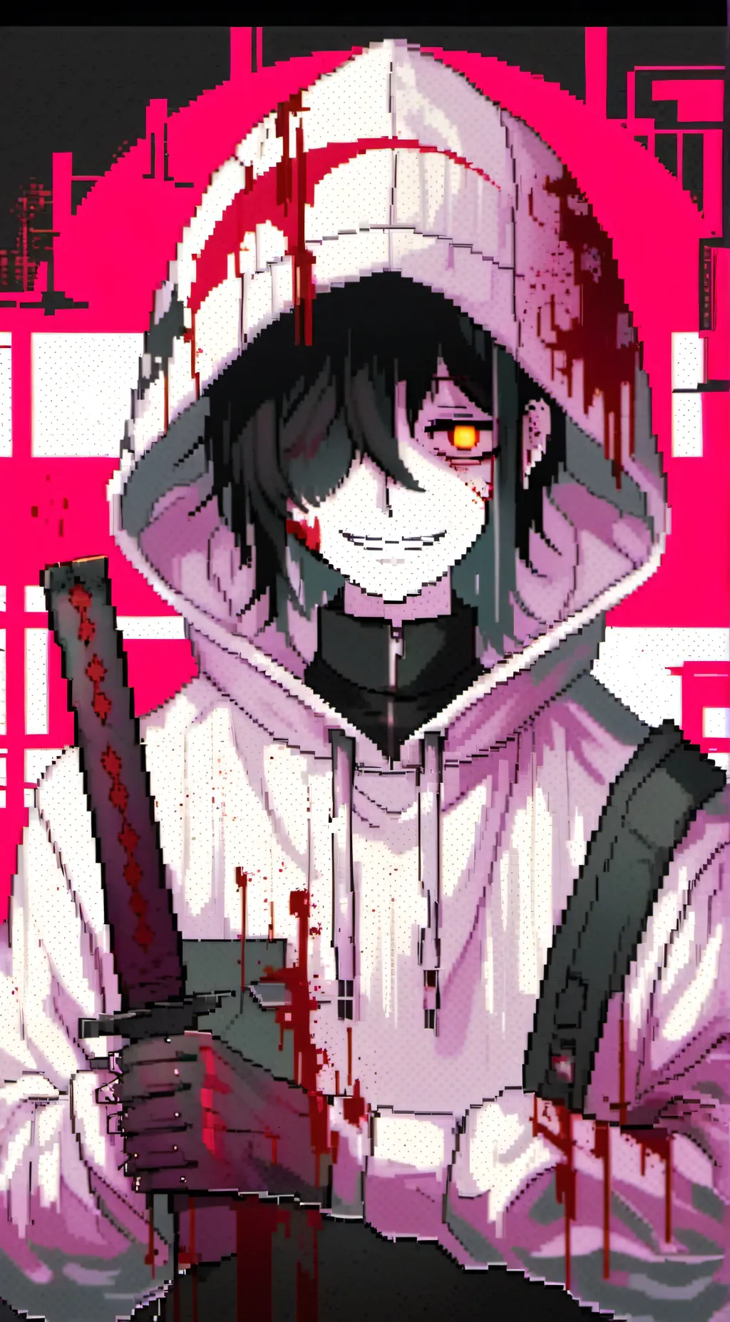 ai character: Jeff The Killer. background