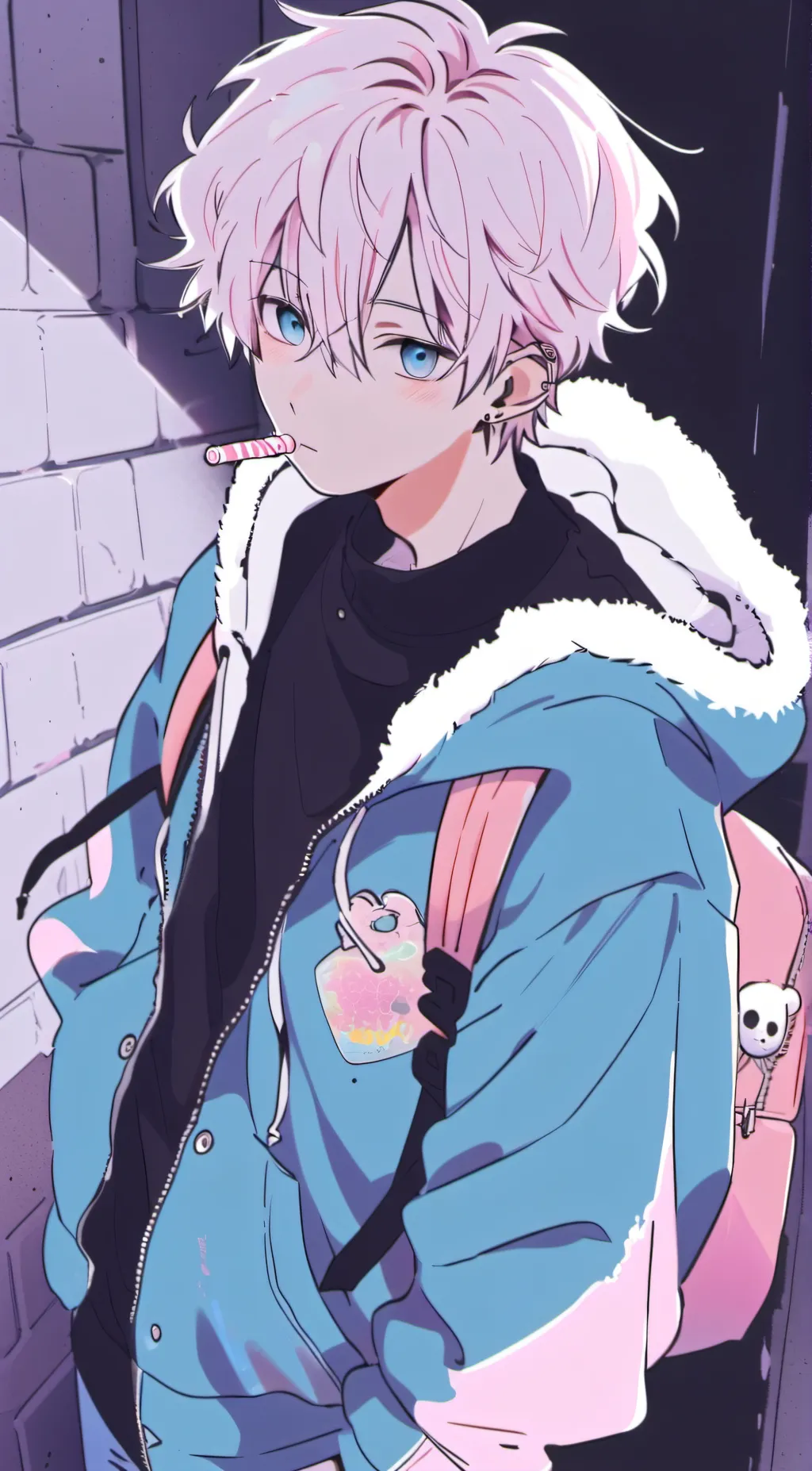 ai character: Kabuto "pinkie" background