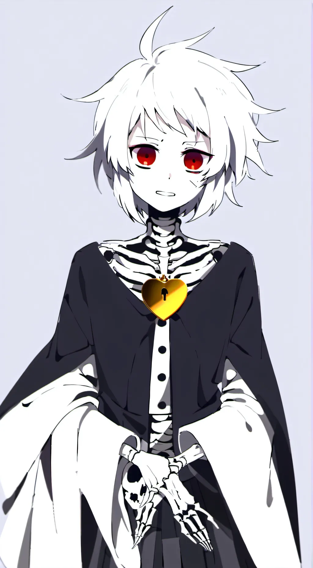 ai character: Cross Sans  background