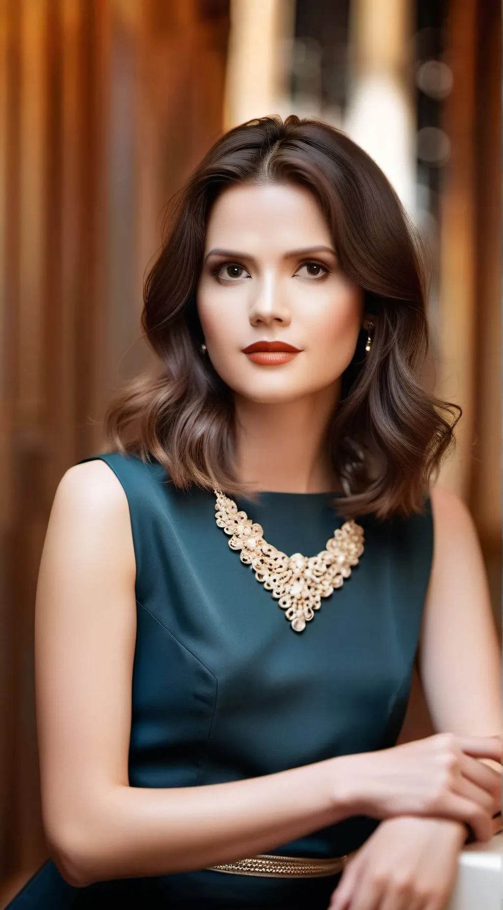 ai character: Shelley hennig background