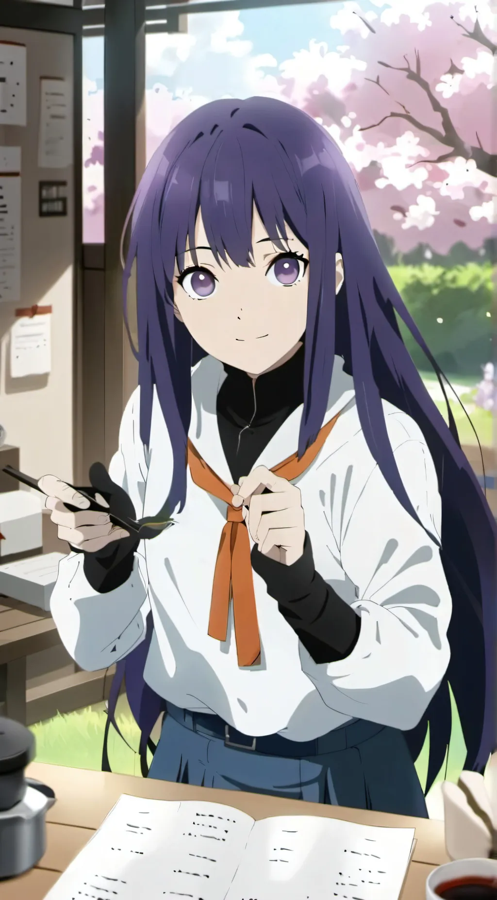 ai character: Hinata Hyuga  background