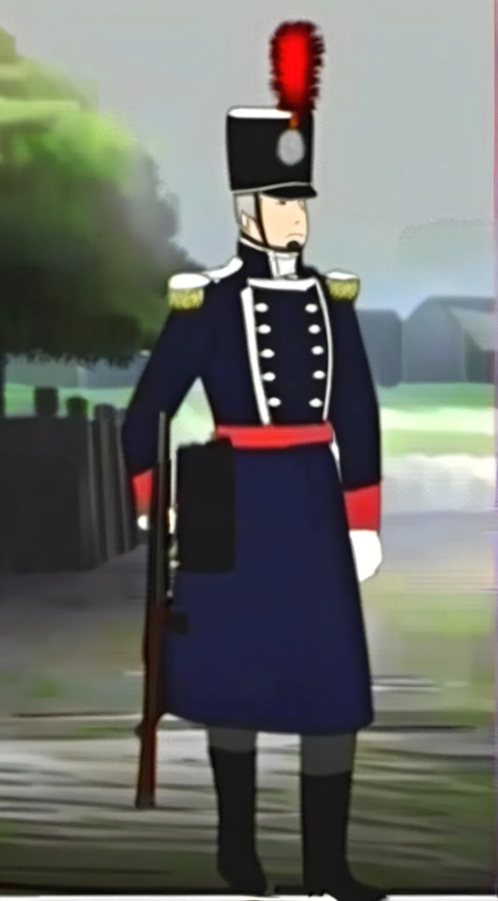 ai character: prussia soldier  background