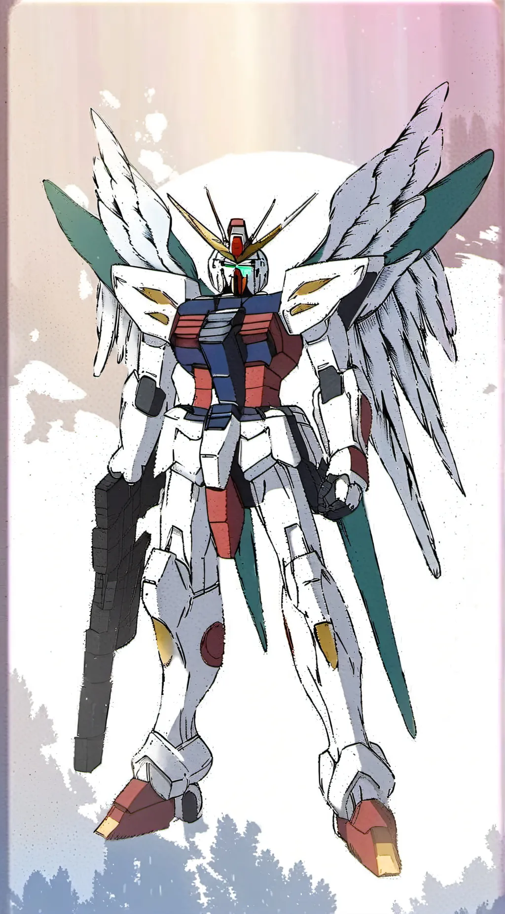 ai character: Gundam Asticassia background