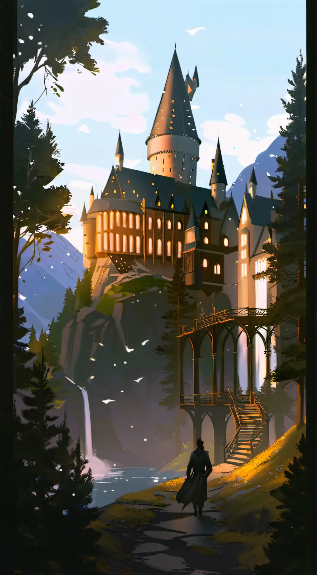 ai character: hogwarts background
