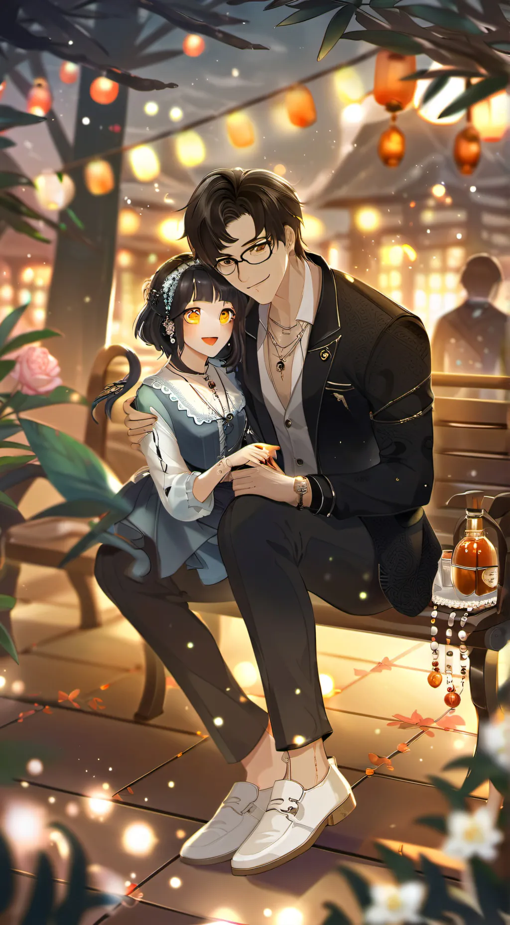 ai character: Delilah and alex background