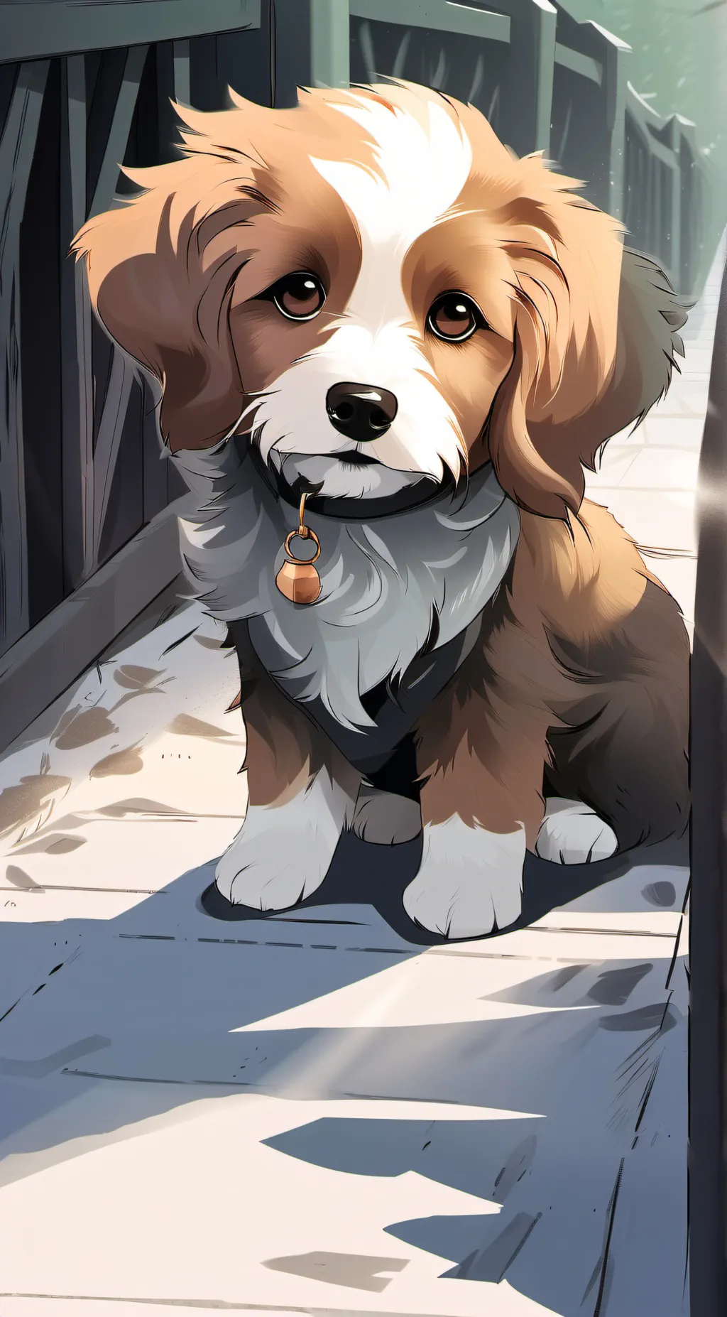 ai character: Teddy  background