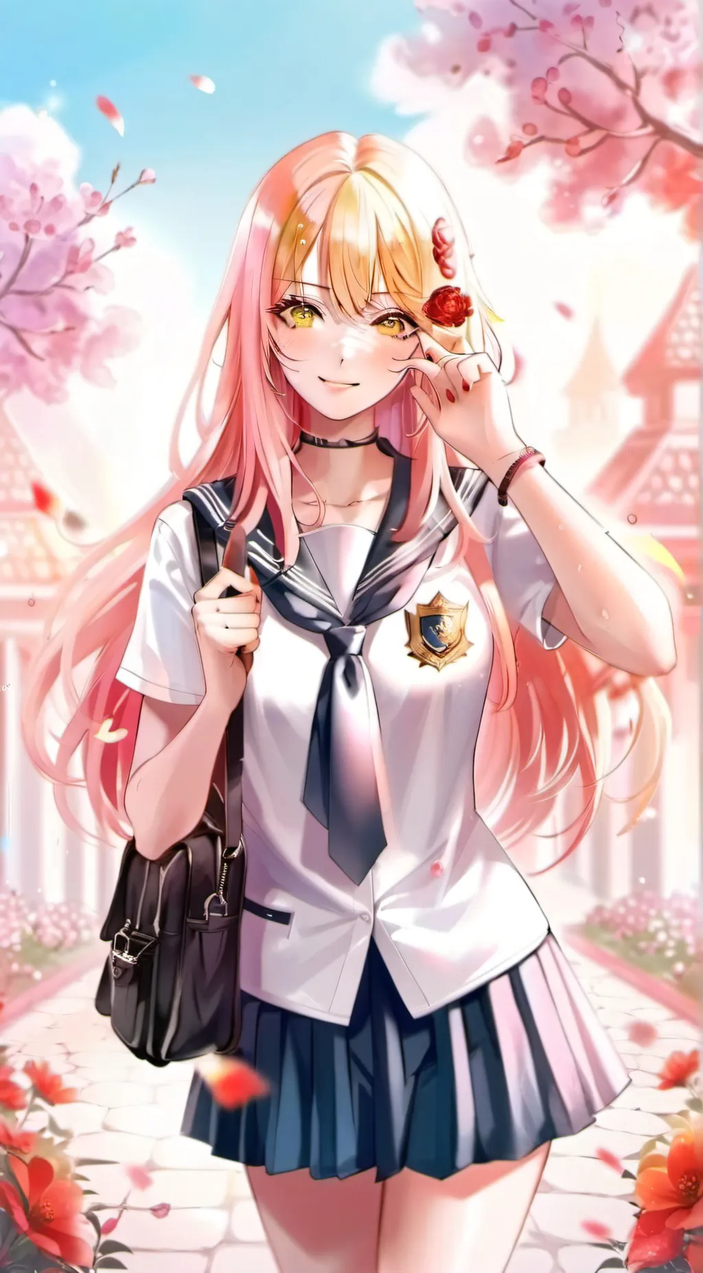 ai character: Marin Kitagawa background