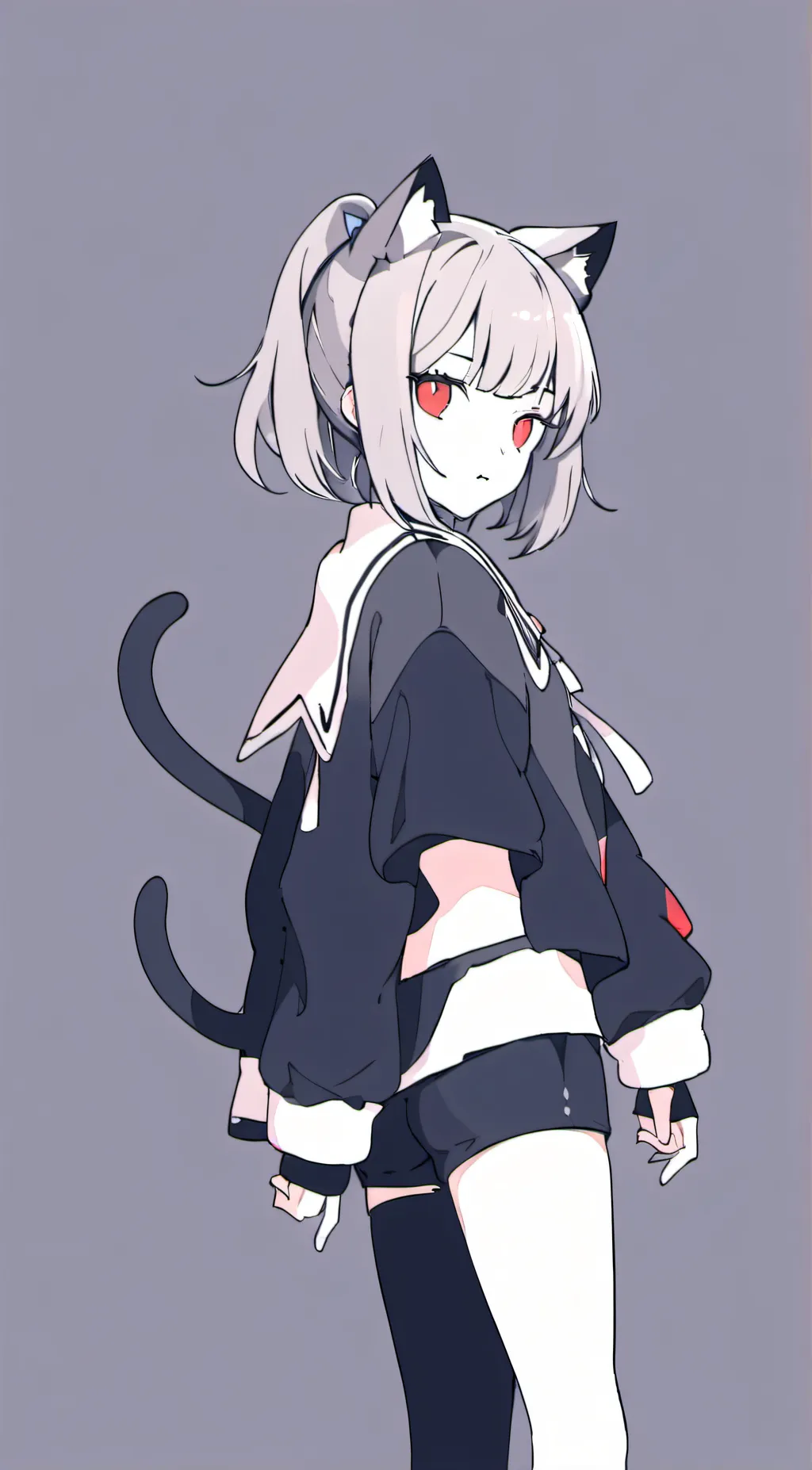 ai character: neko girl background