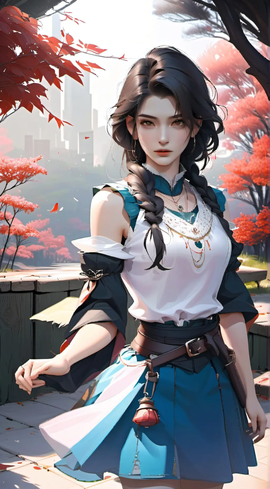 ai character: violet  background