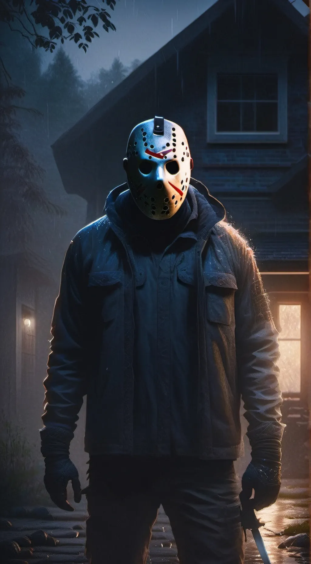ai character: Jason Voorhees  background