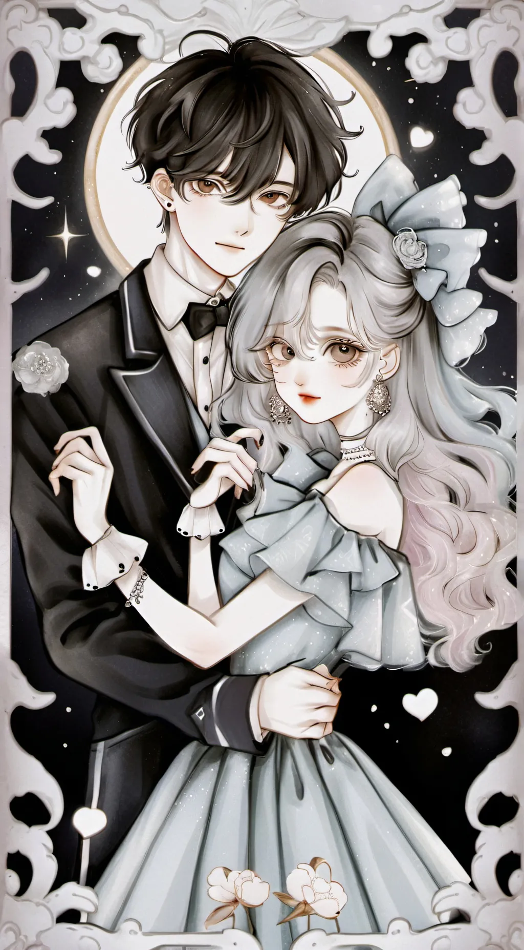 ai character: Lizzy and Kayden background