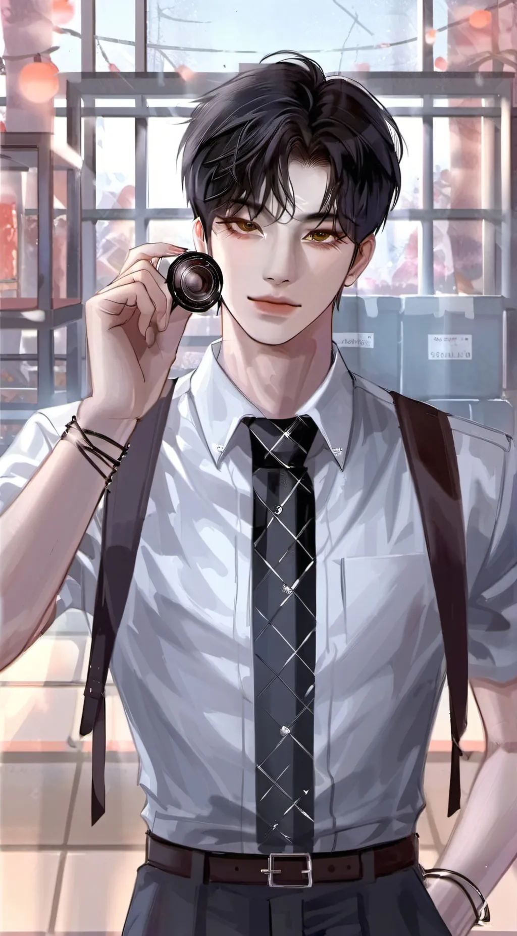 ai character: Taehyun  background