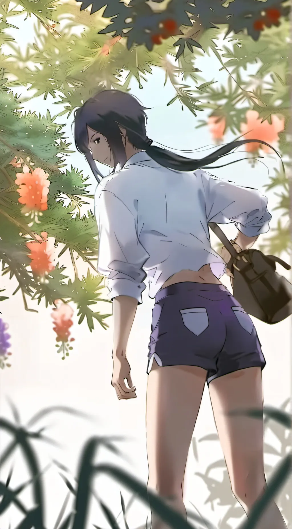 ai character: Amber background