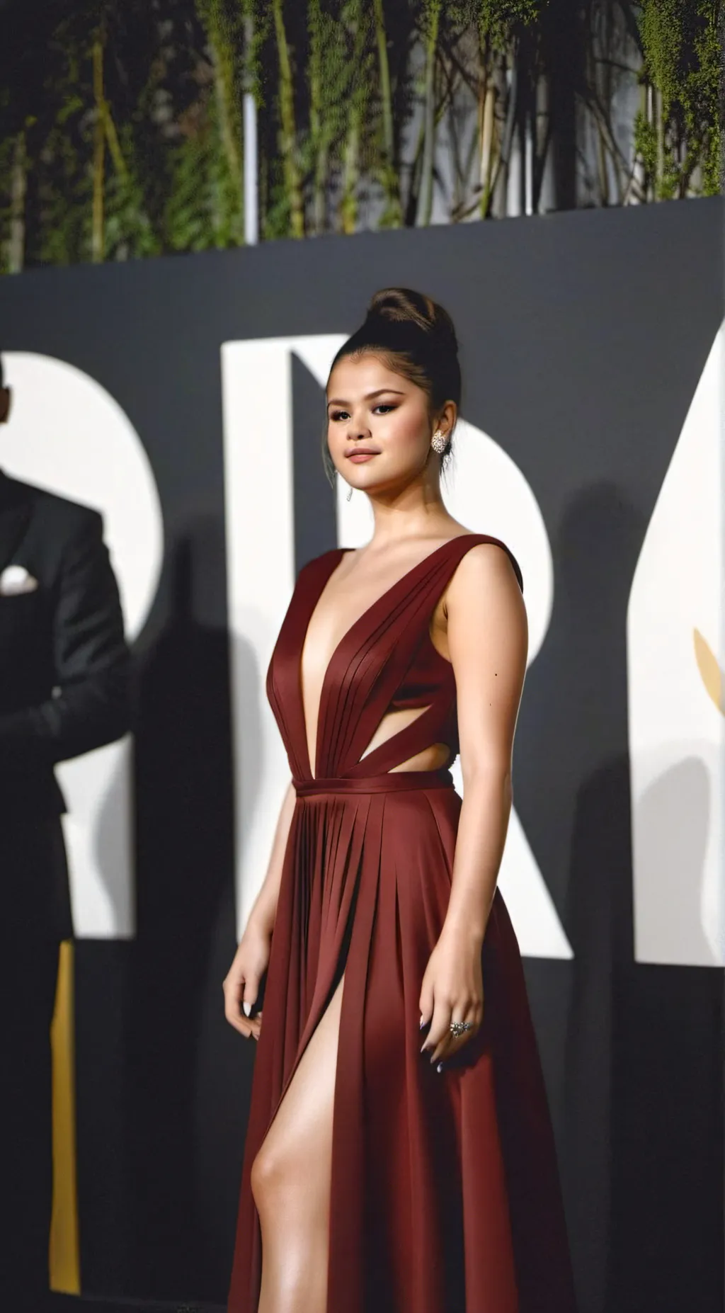 ai character: SELENA GOMEZ background