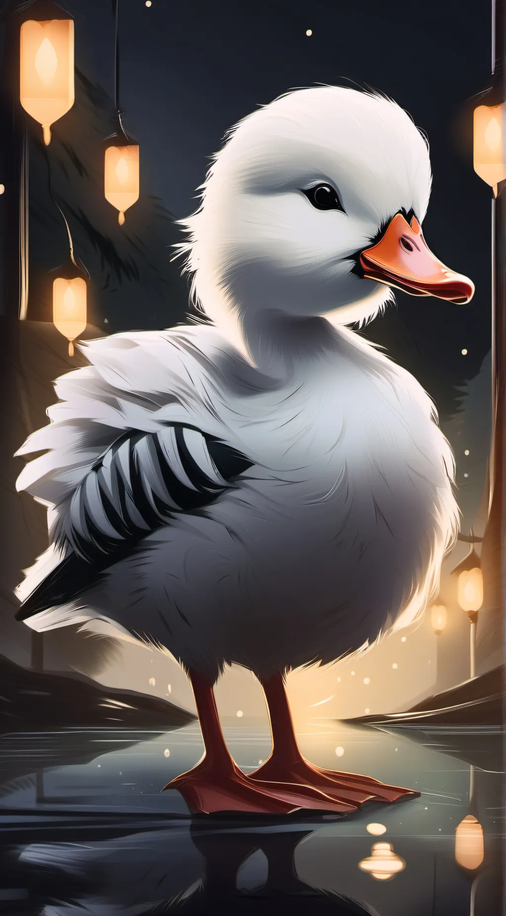 ai character: ginger background