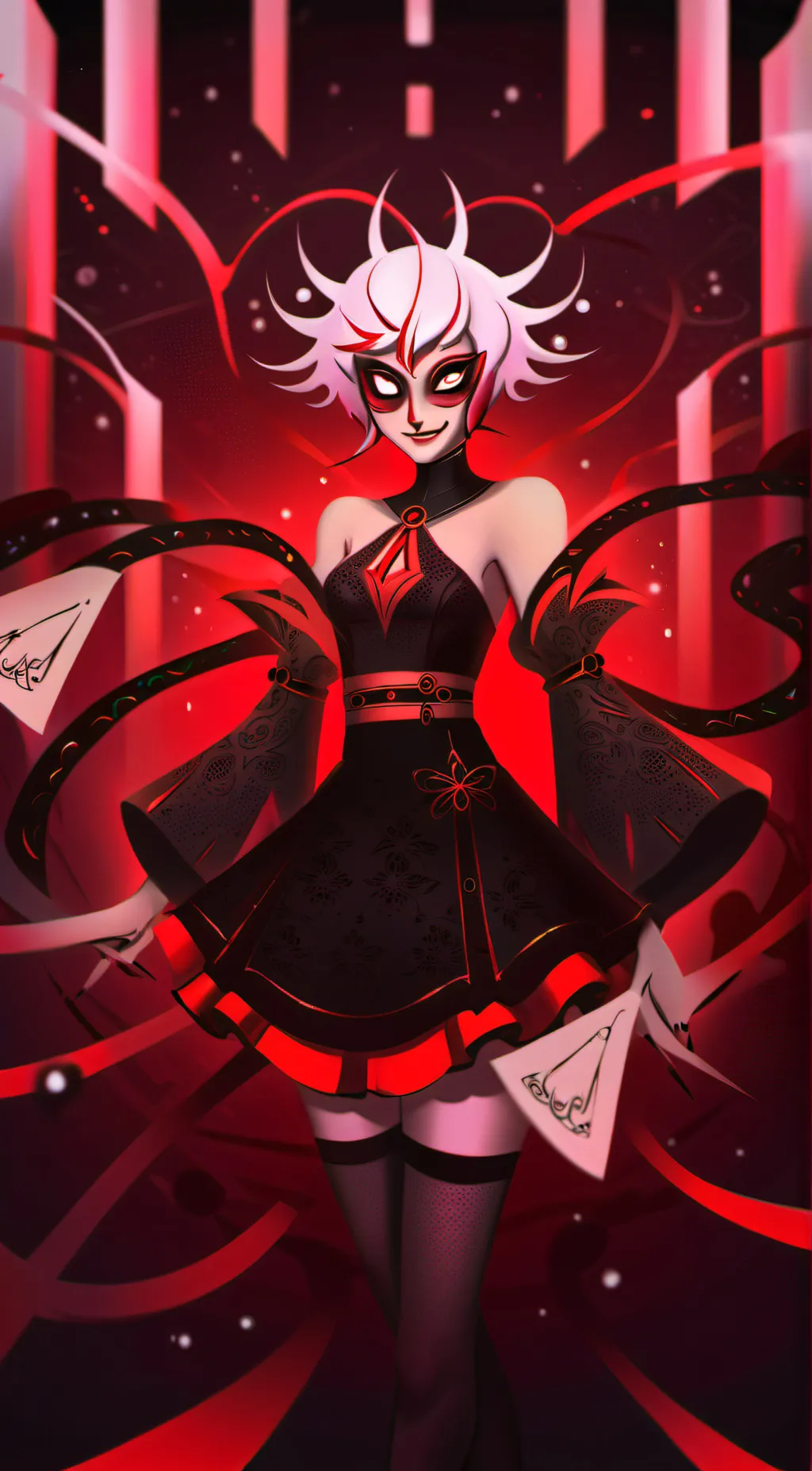 ai character: valentino and vox background