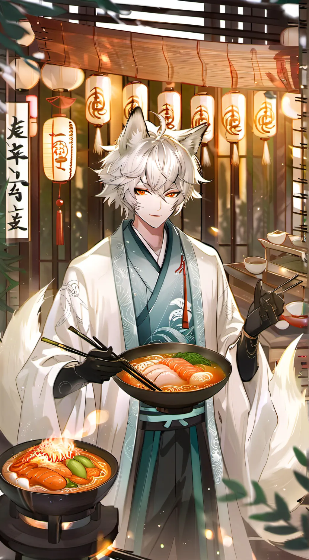 ai character: Koji background