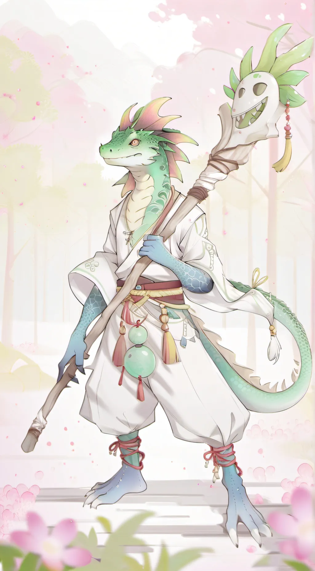 ai character: witch doctor background