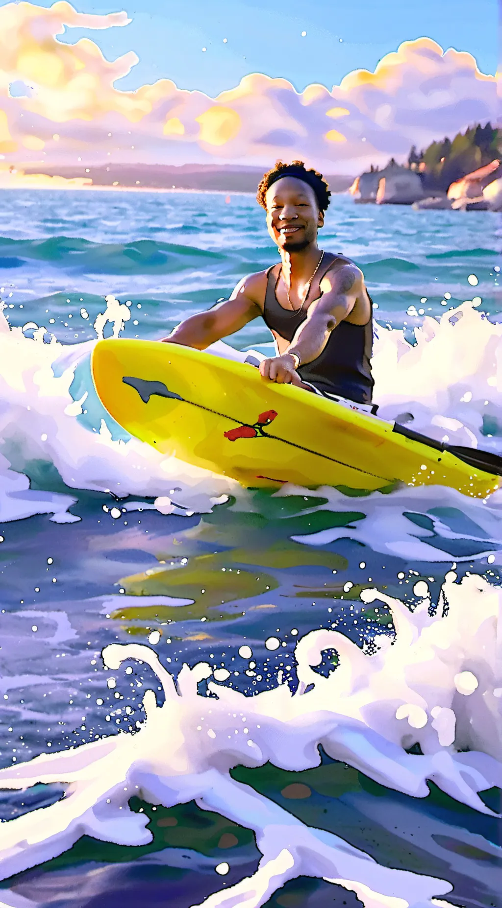 ai character: armani background