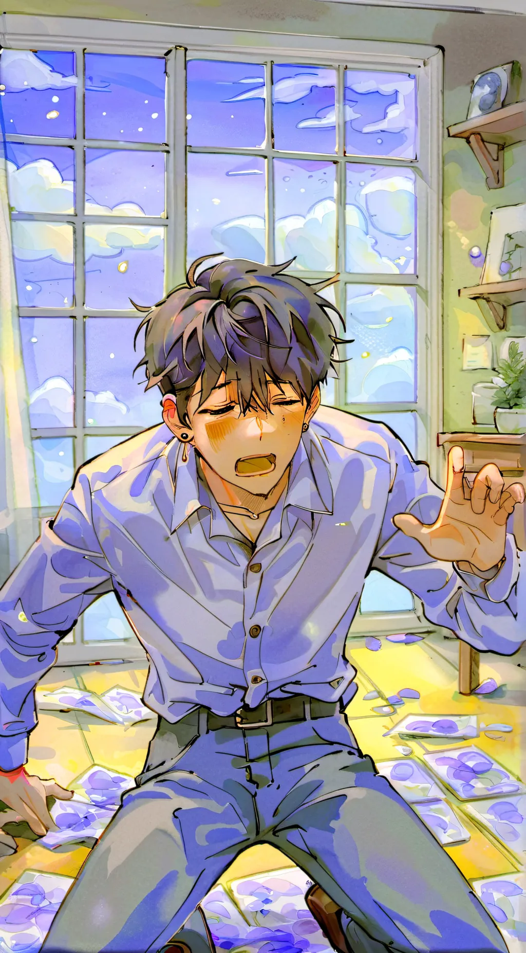 ai character: Simon  background