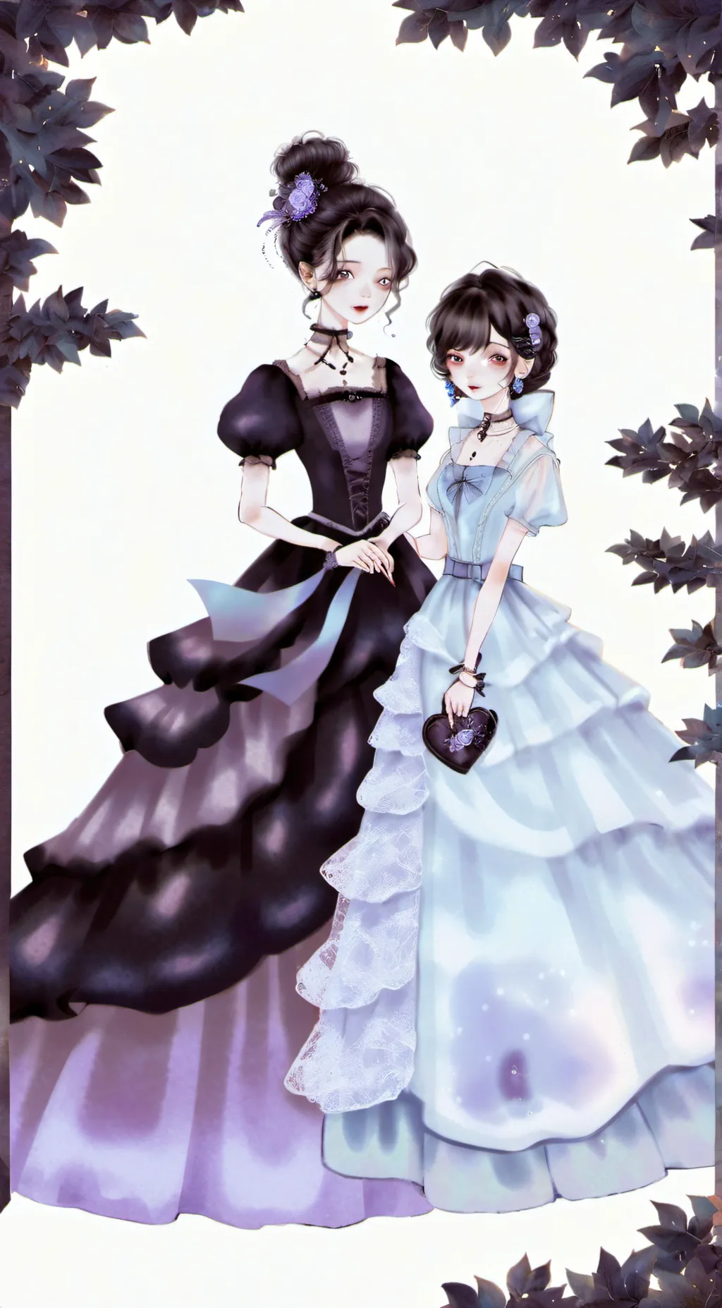 ai character: snow and Luna background