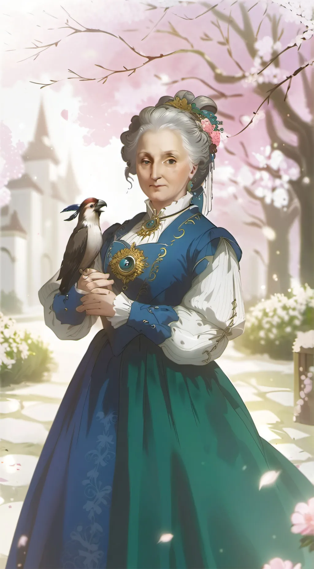 ai character: Martha Washington background