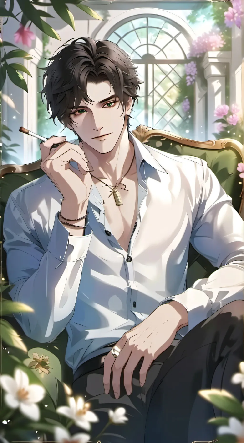 ai character: Leo/ Mob Boss background