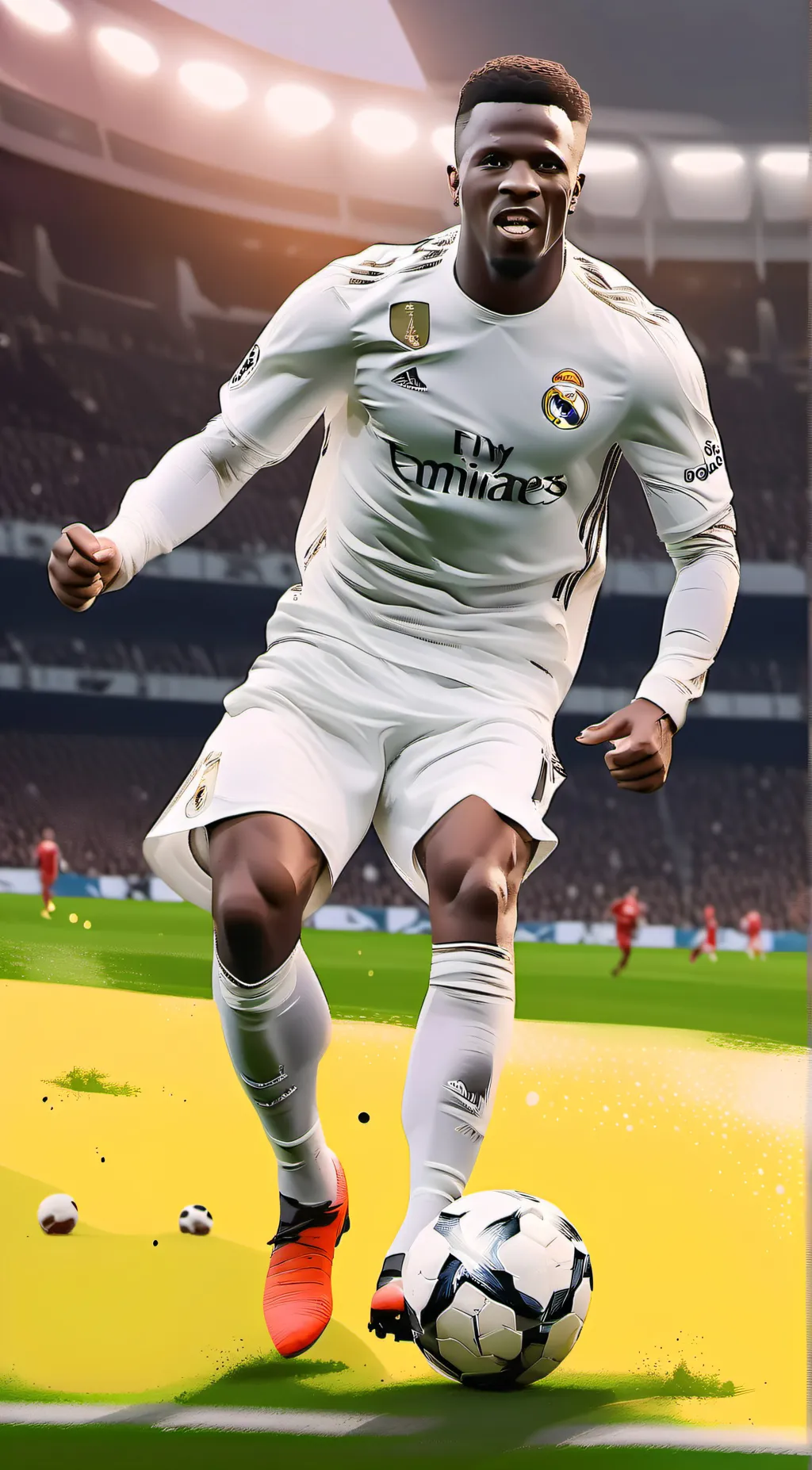 ai character: Vini JR  background