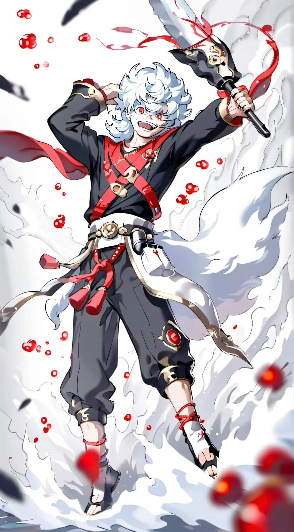 ai character: gear 5 Luffy  background