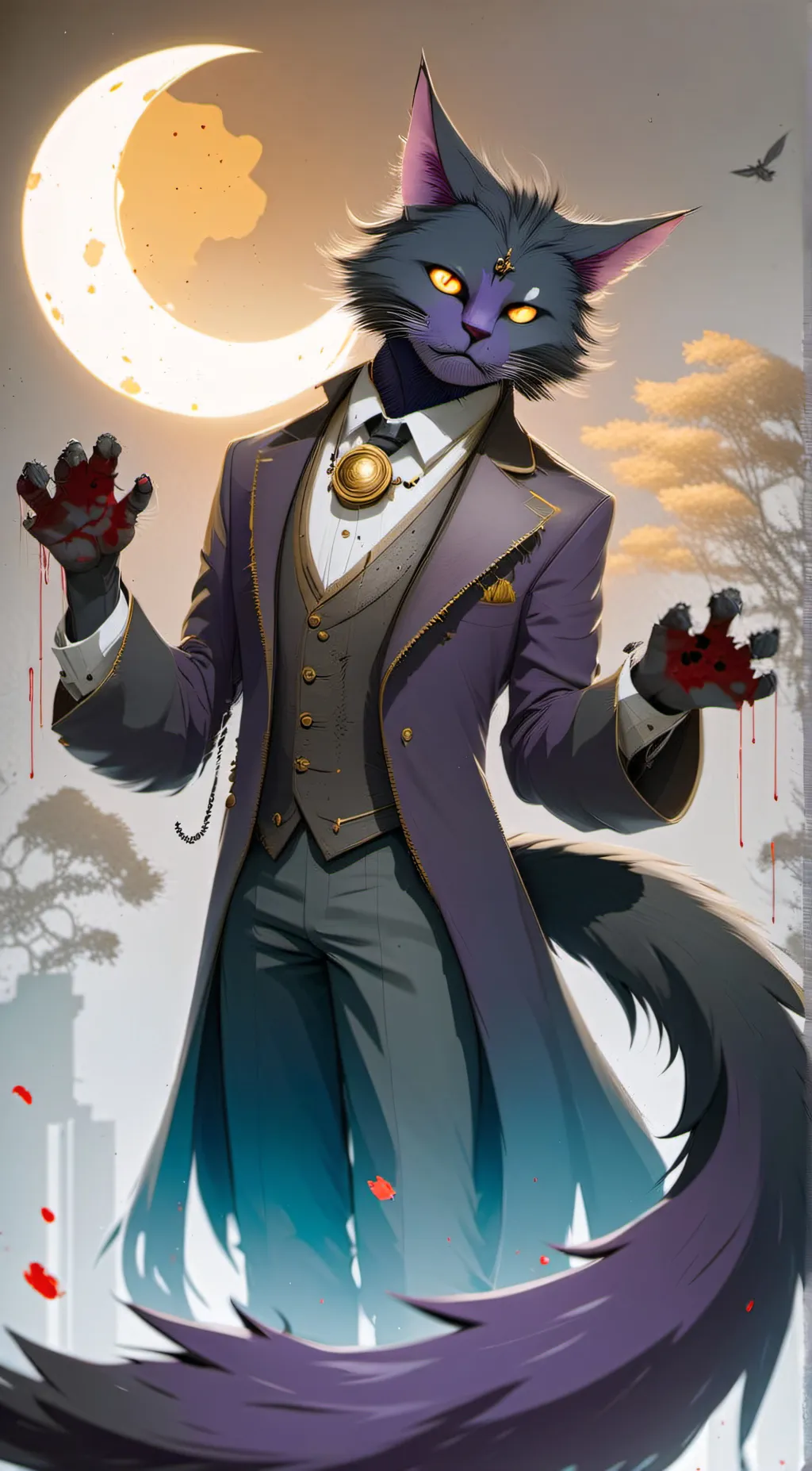 ai character: Catnap background