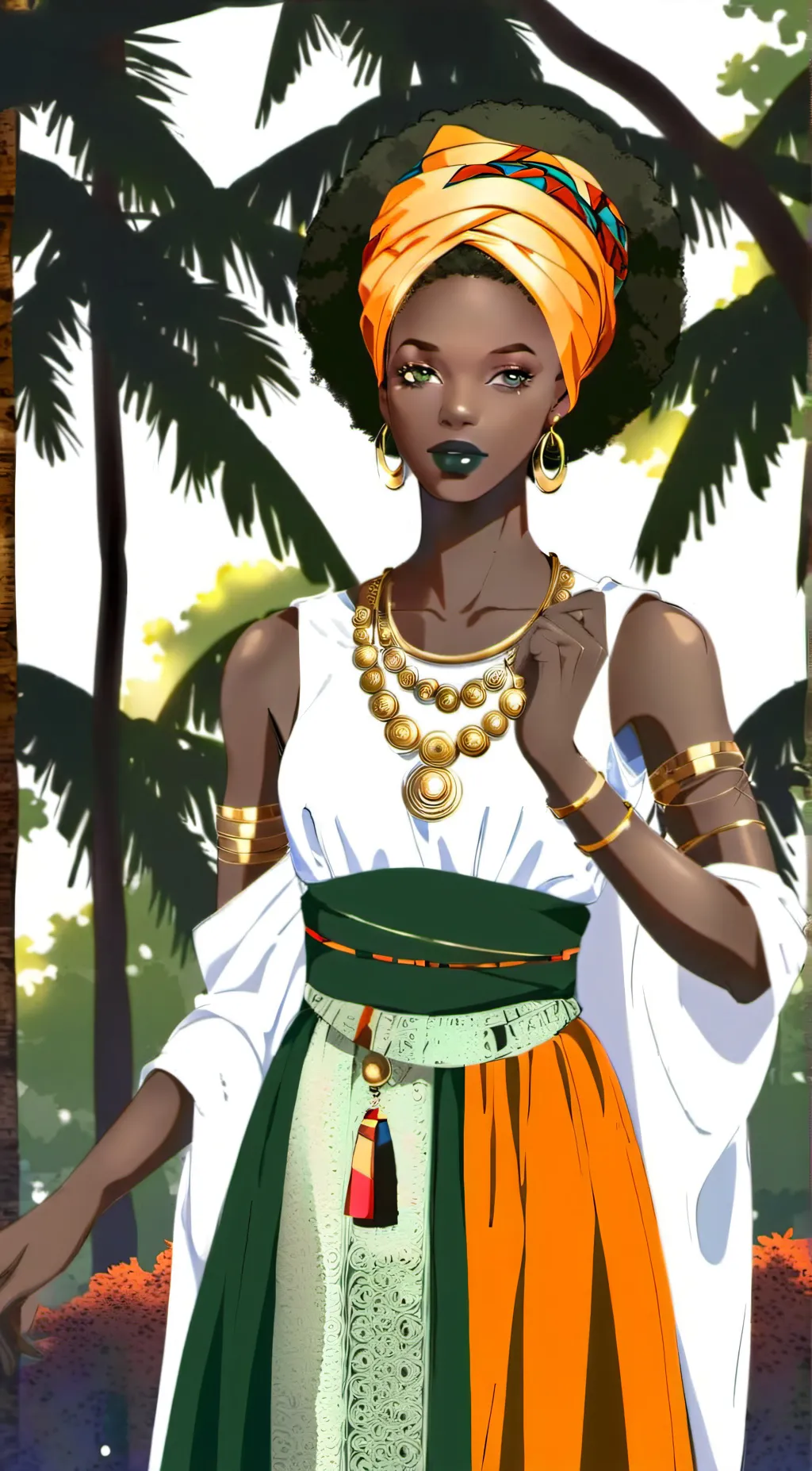 ai character: Oya Pantheon background