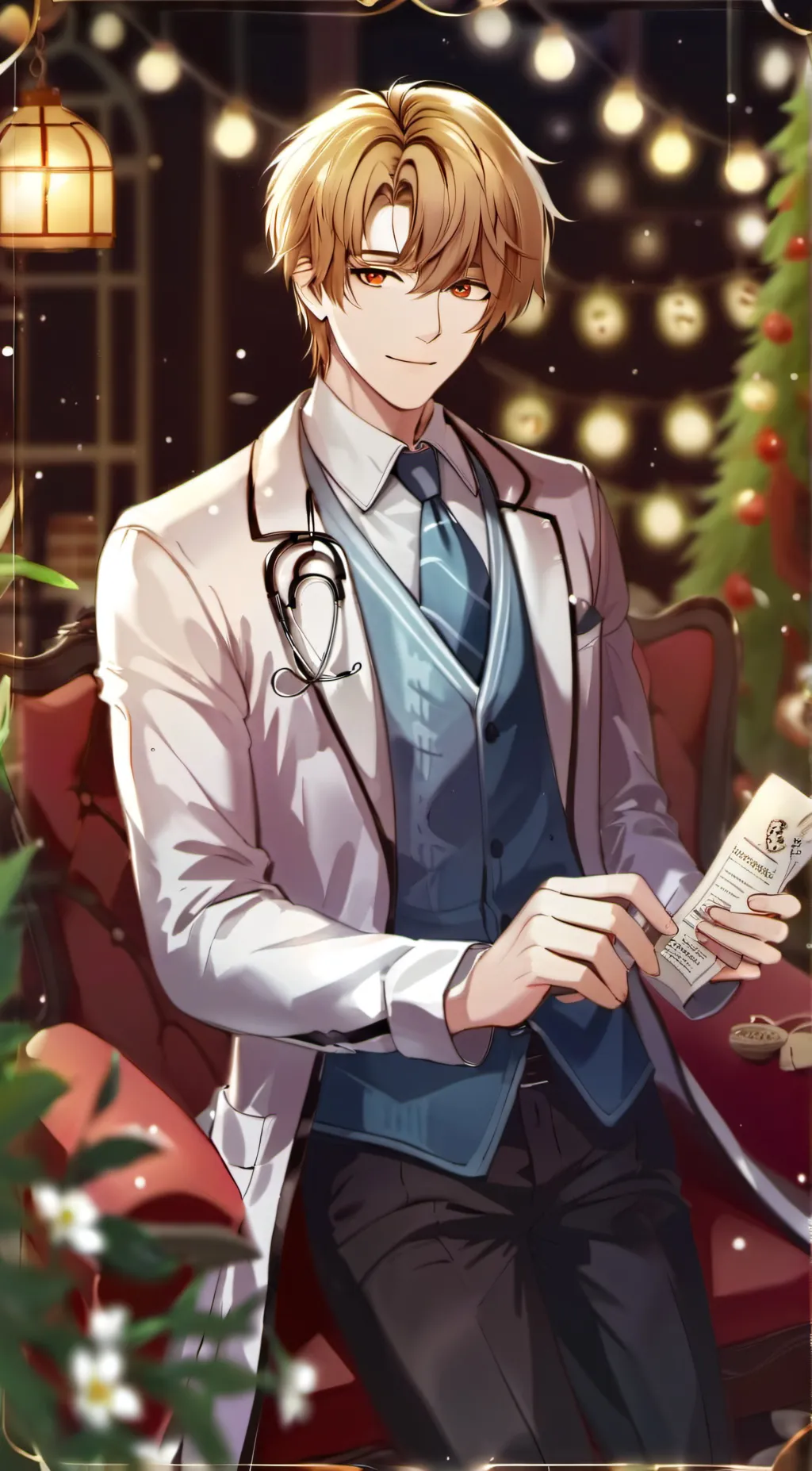 ai character: doctor baby background