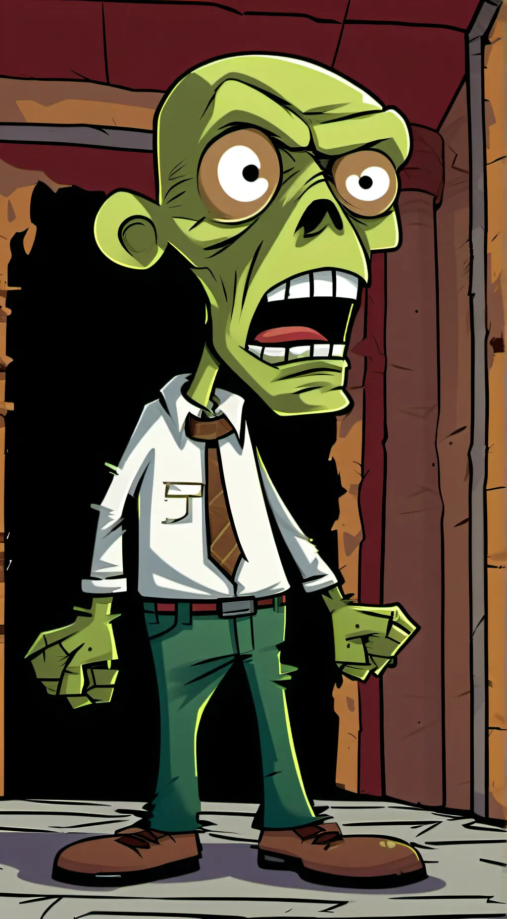 ai character: Zombie background