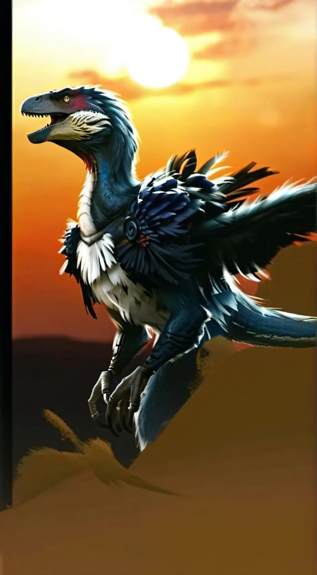 ai character: Weird birds background