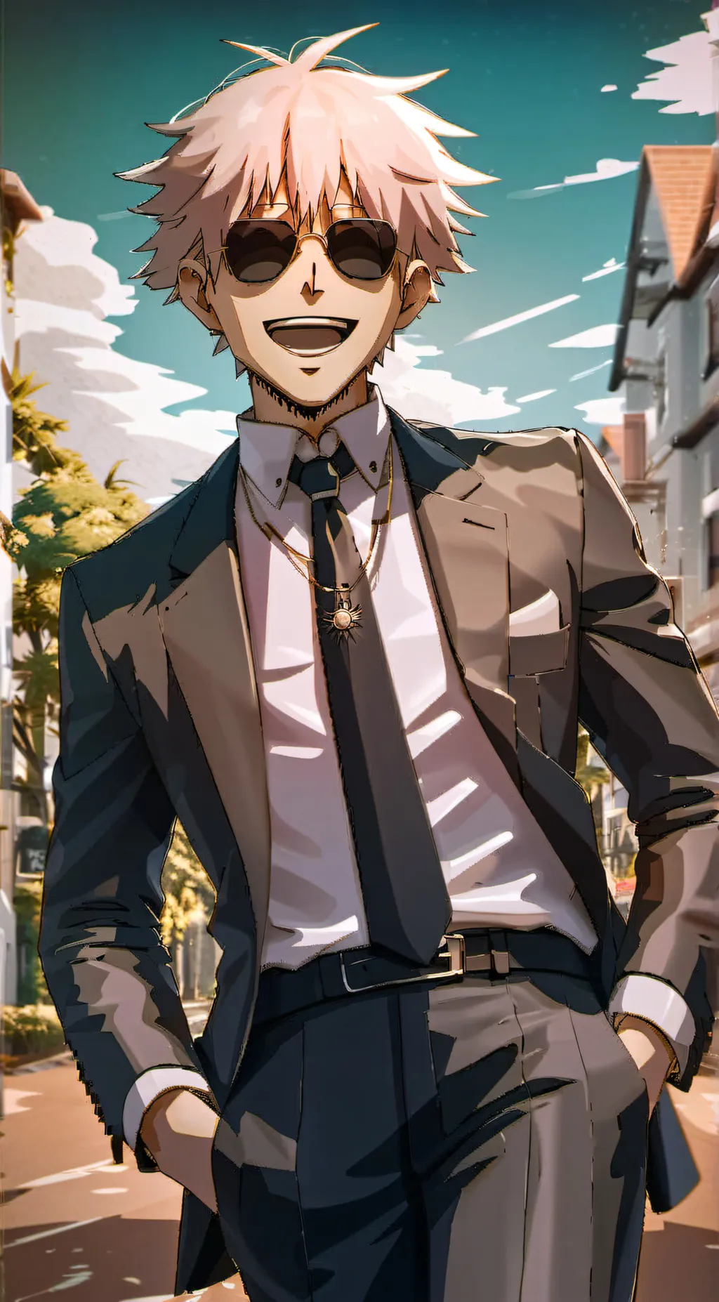 ai character: Gojo Saturo background