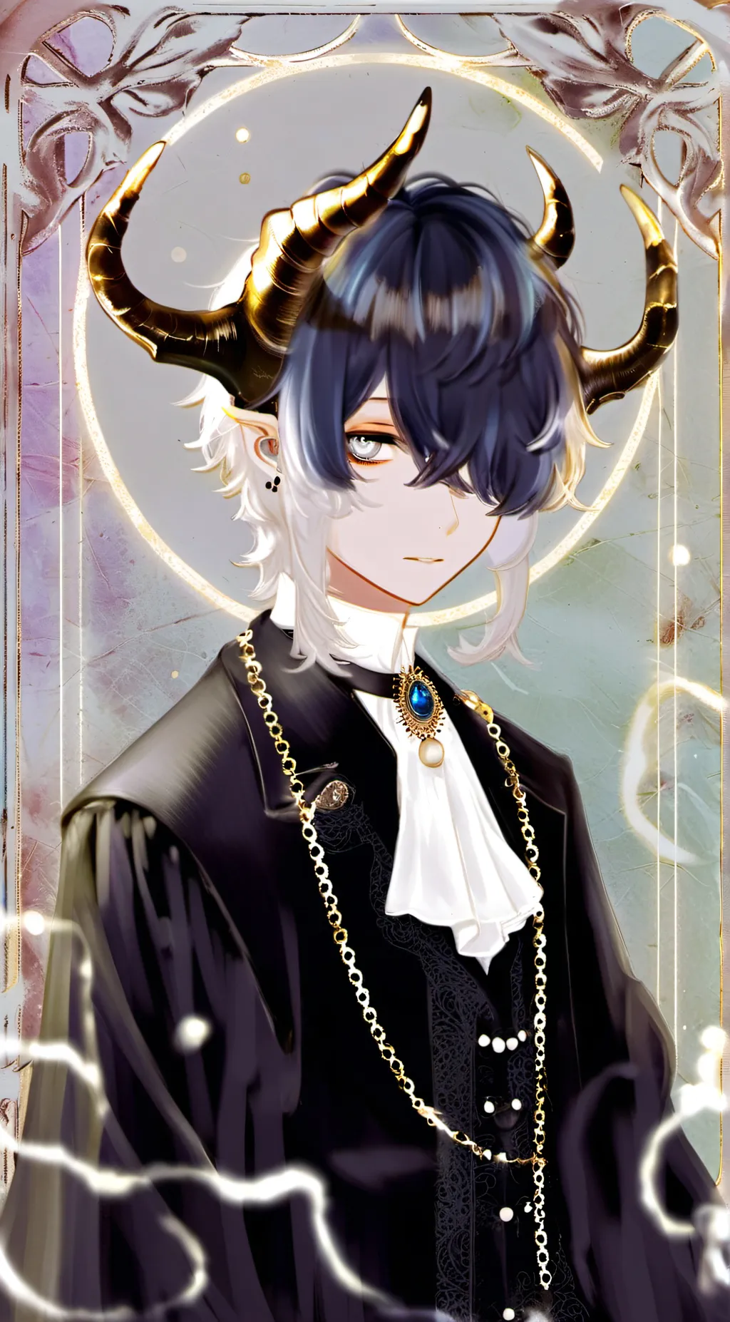 ai character: Damien Narnia  background