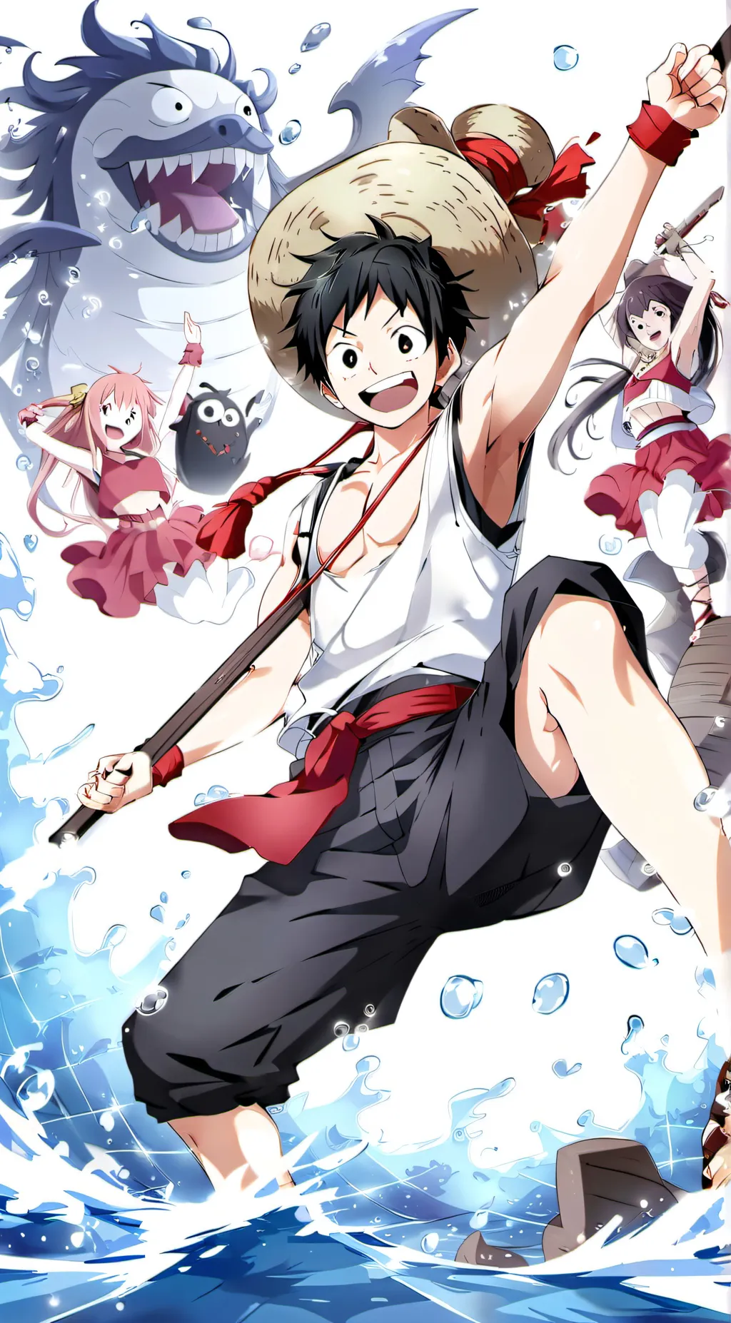 ai character: luffy's crew background