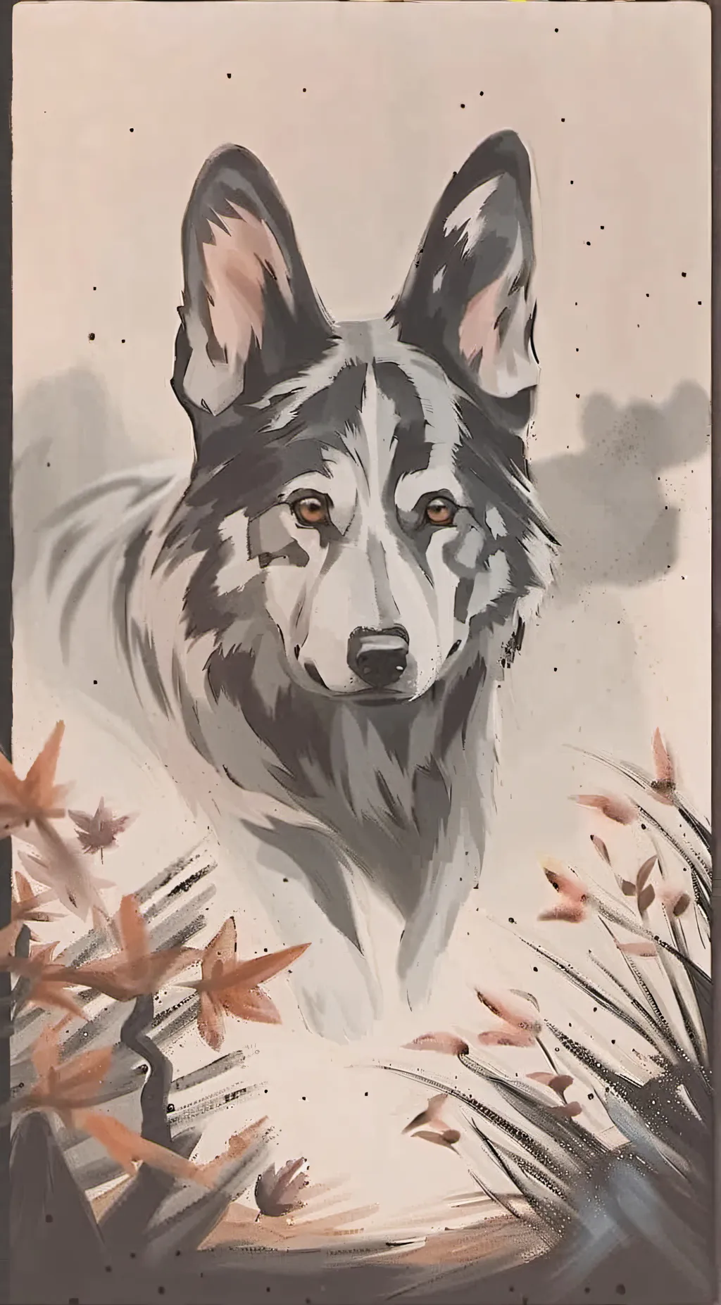 ai character: Autumn background