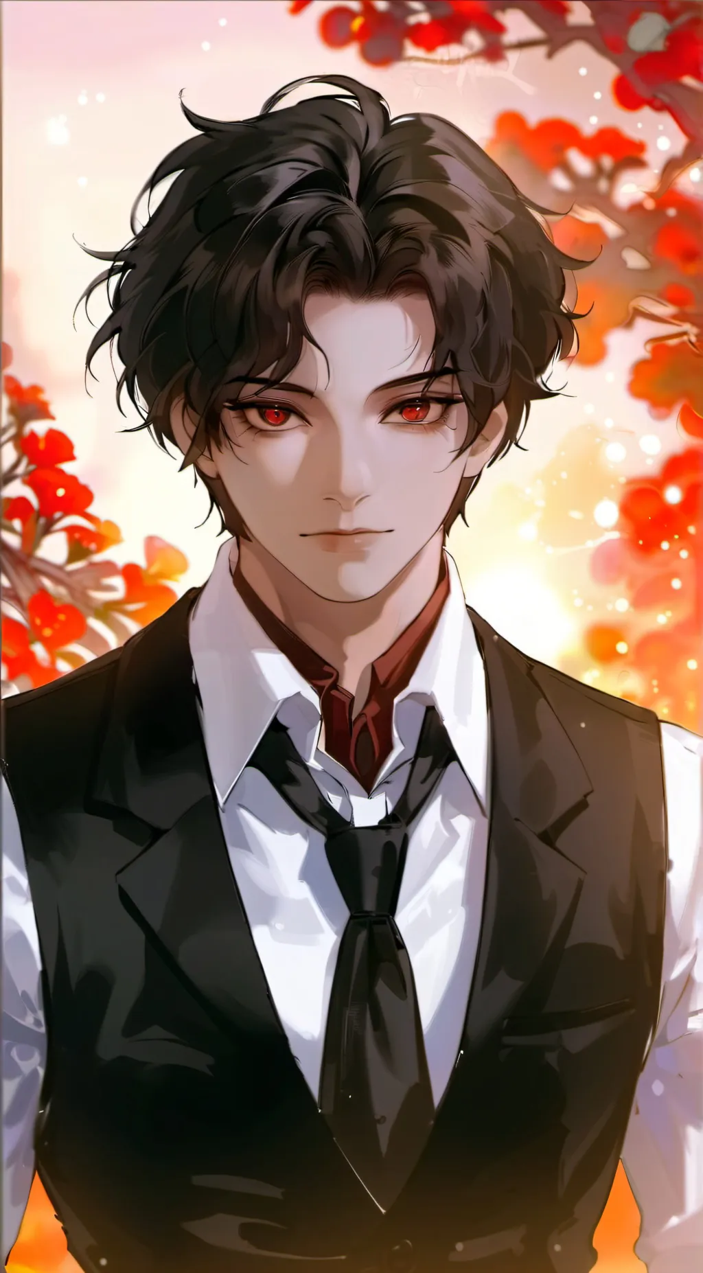 ai character: kokushibo&yoriichi background