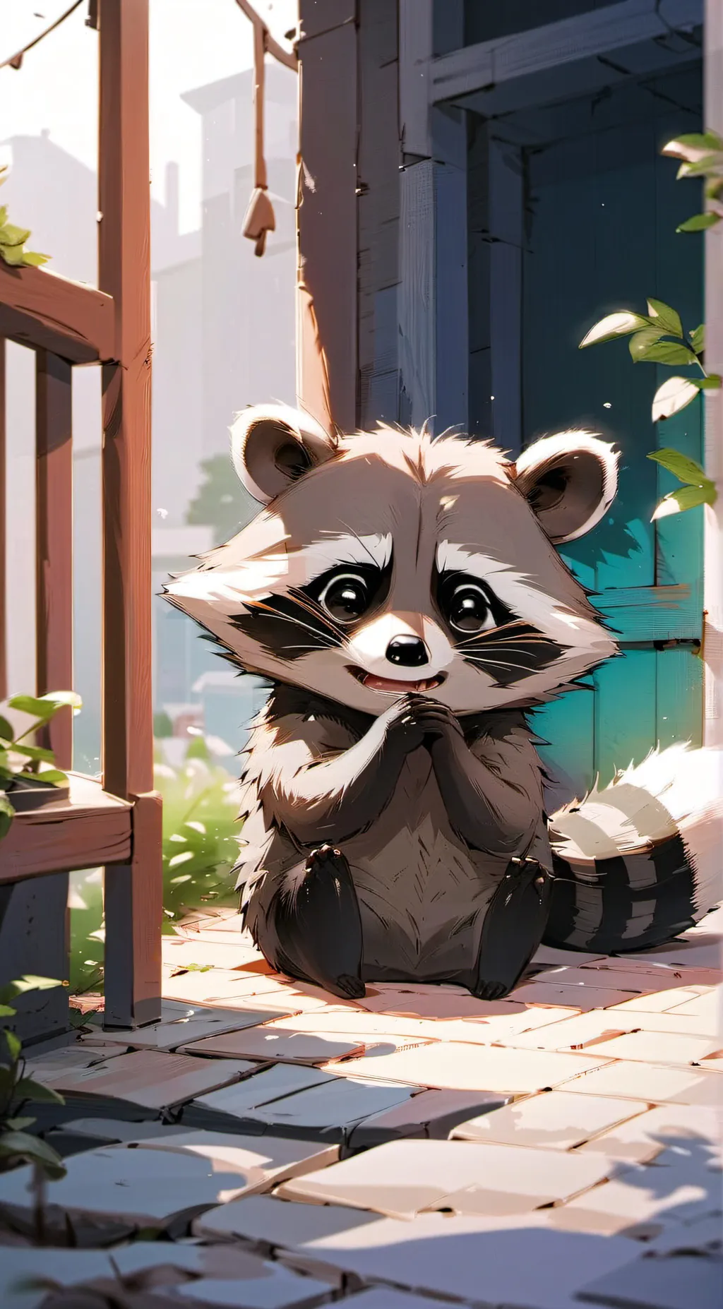 ai character: Rocky background