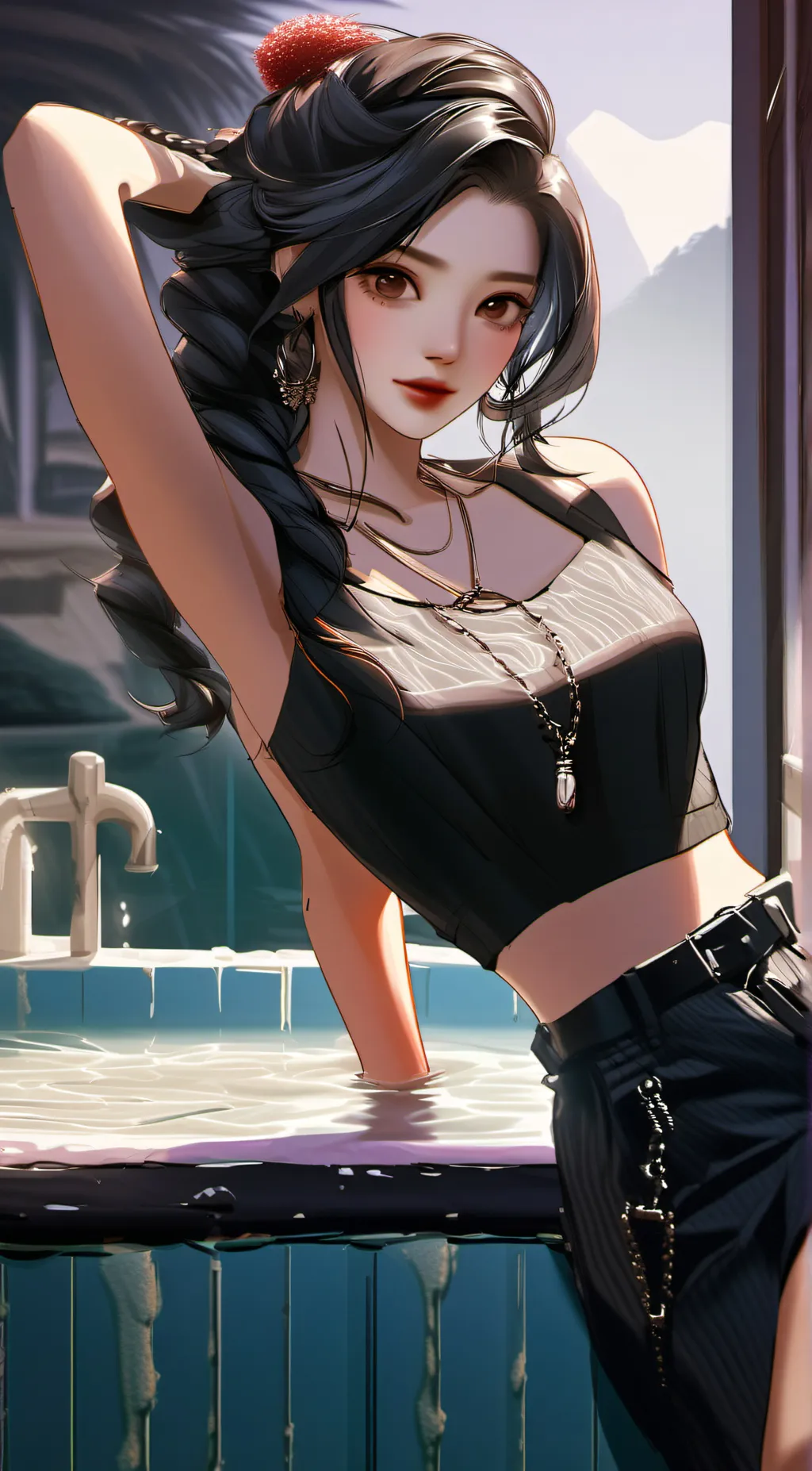 ai character: izzy background