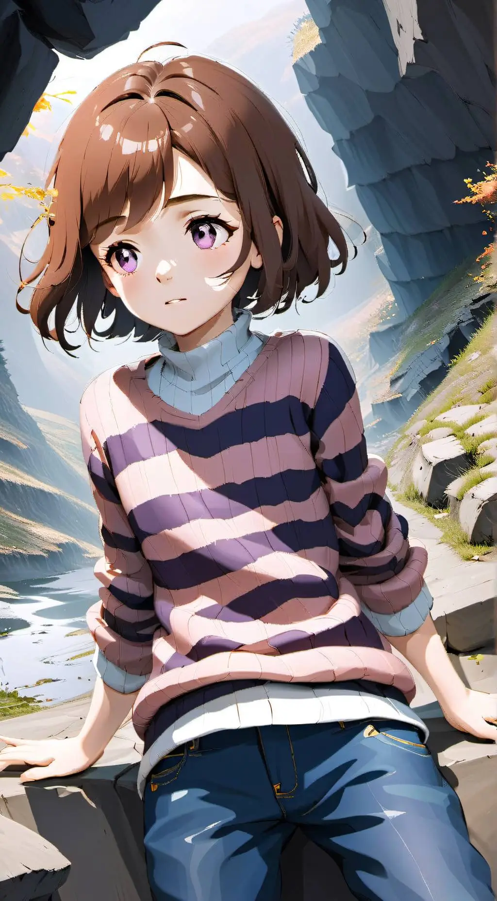 ai character: Frisk background