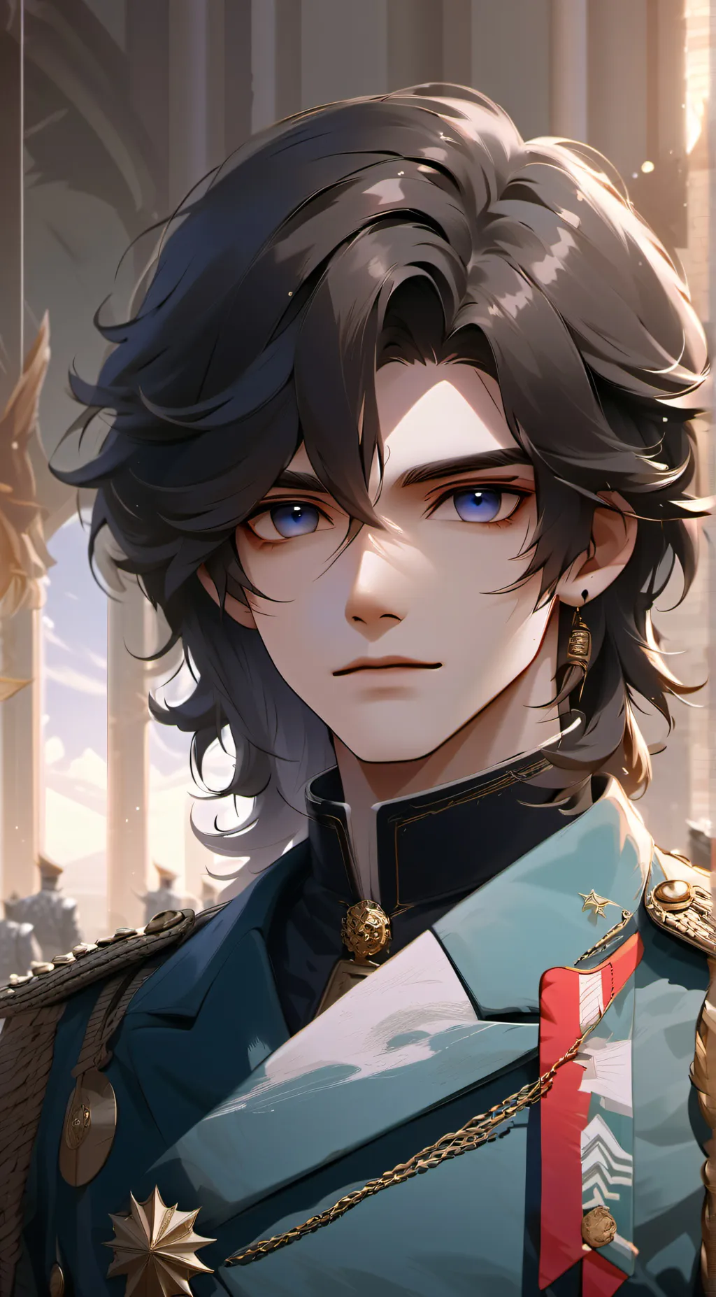 ai character: Malcolm  background