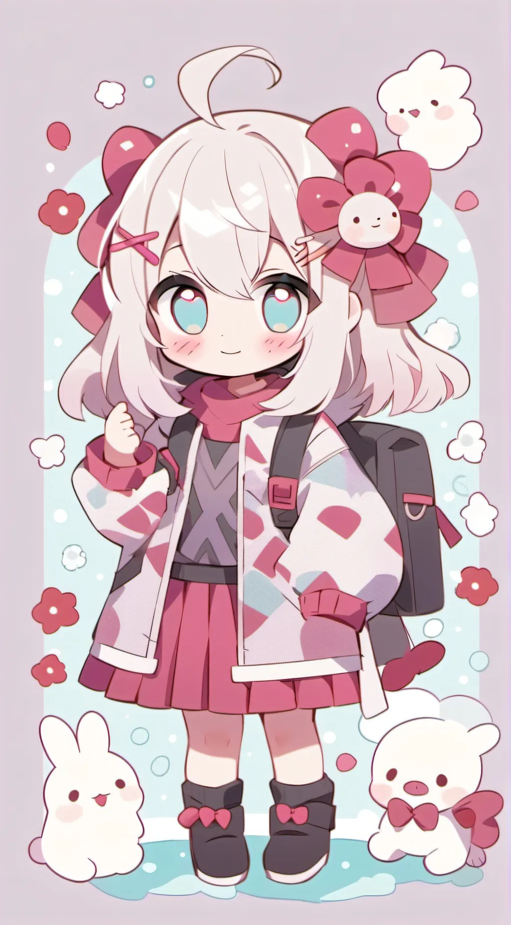 ai character: chibi background