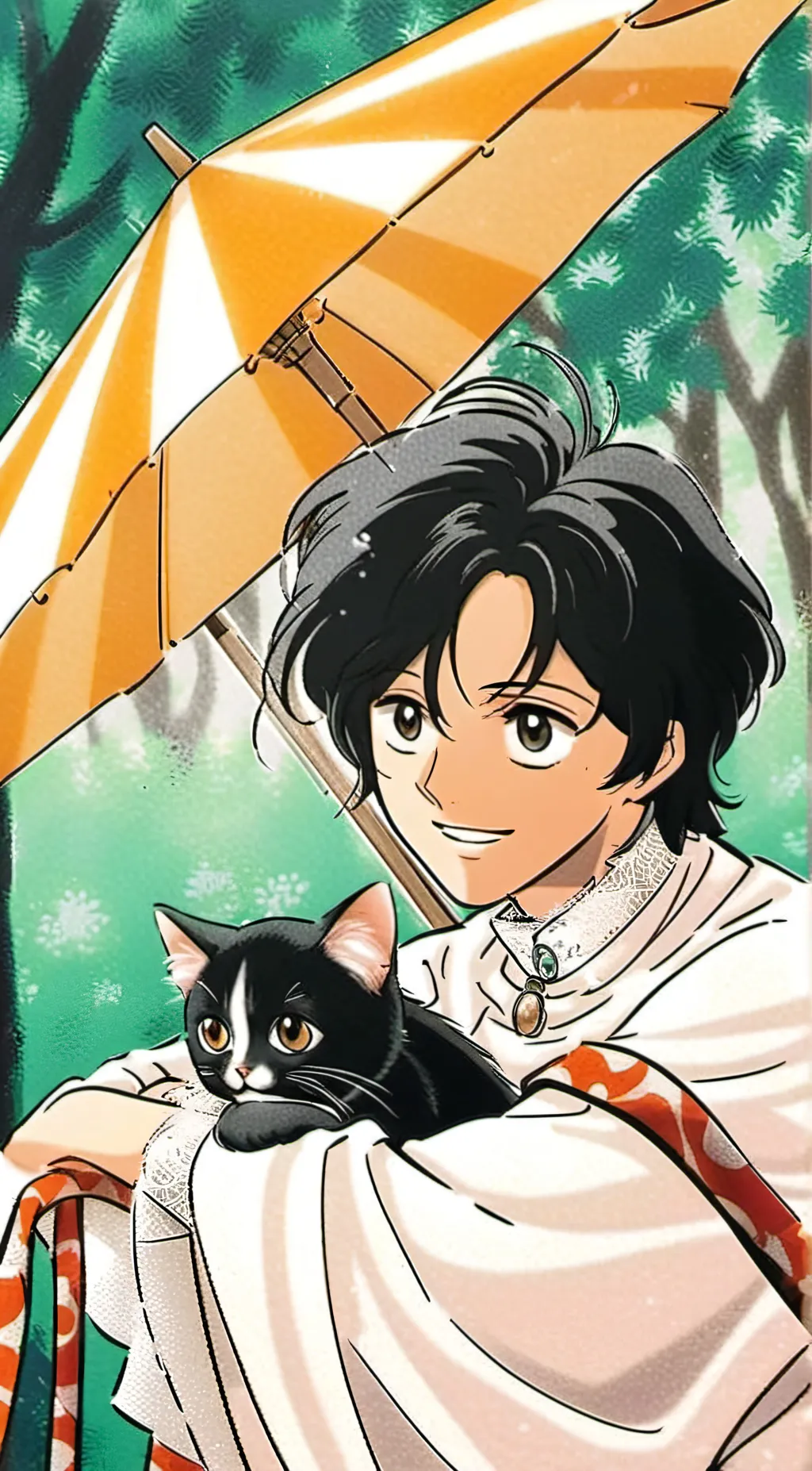 ai character: 🐱 milk 🐈jj background