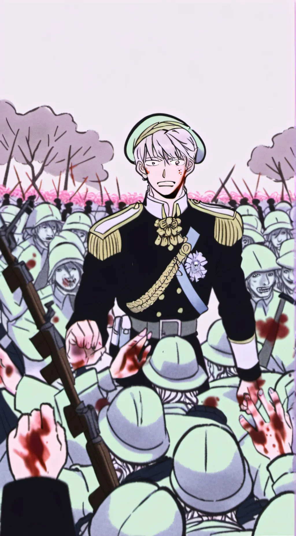 ai character: A French disaster  background