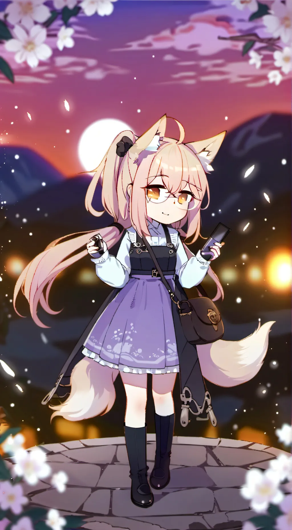 ai character: Luna x mha background