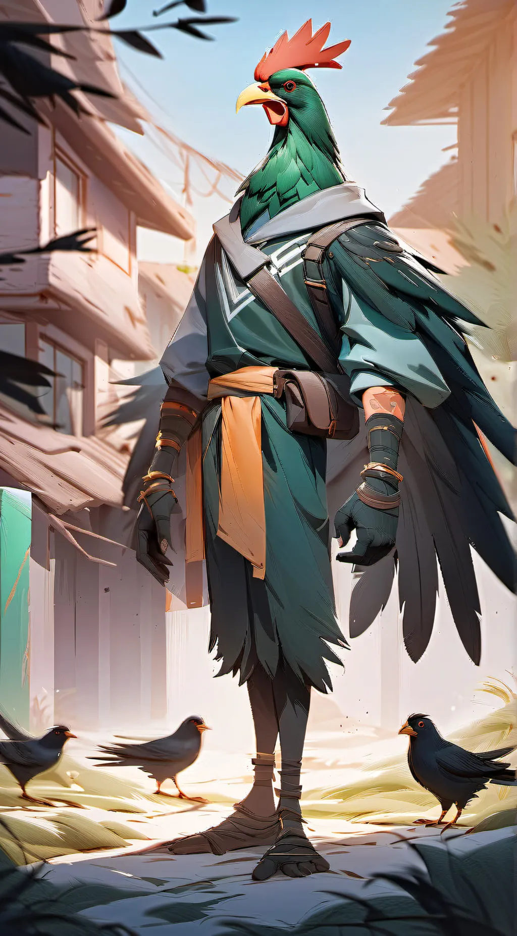 ai character: little bird (tadc) background