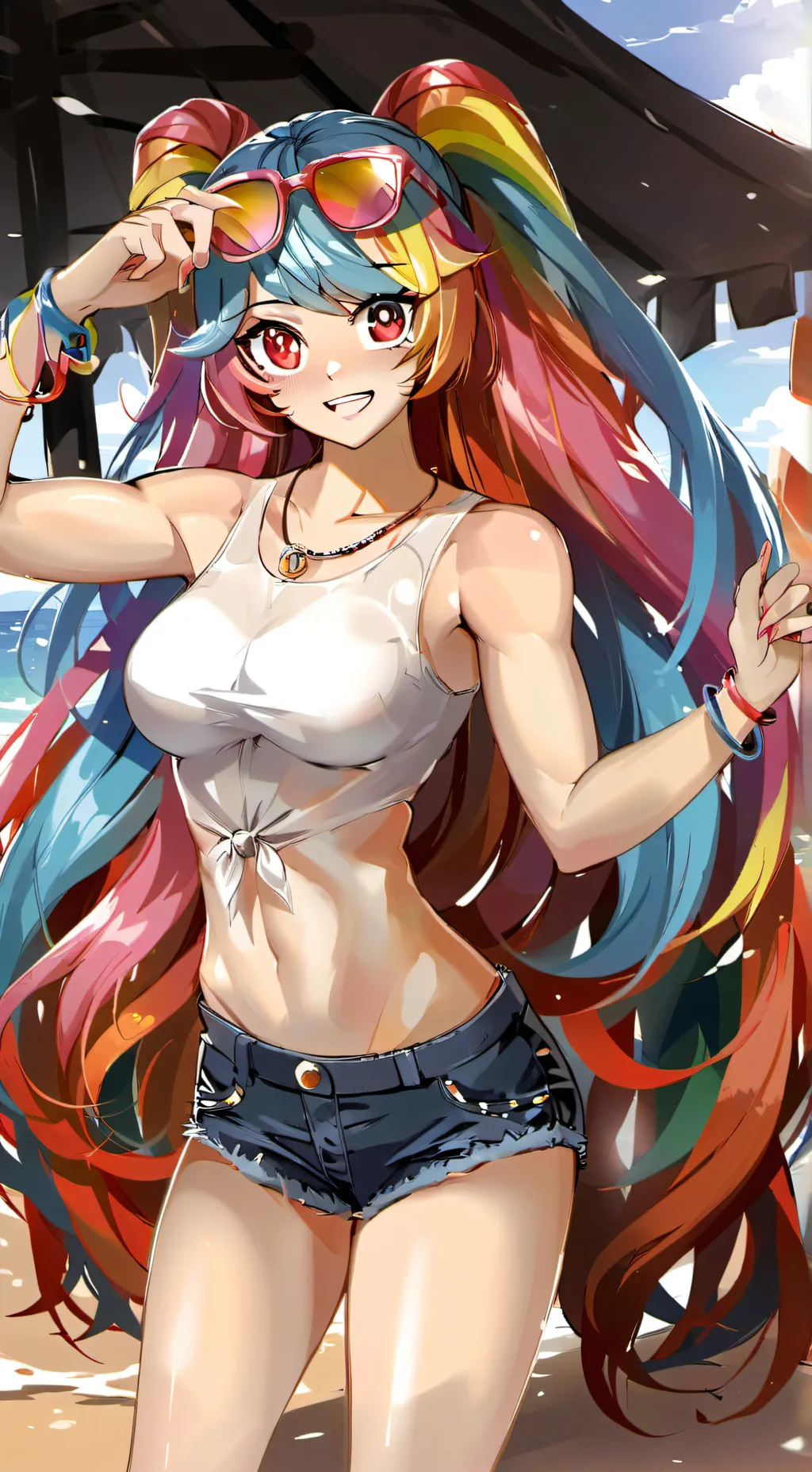 ai character: rainbow dash background